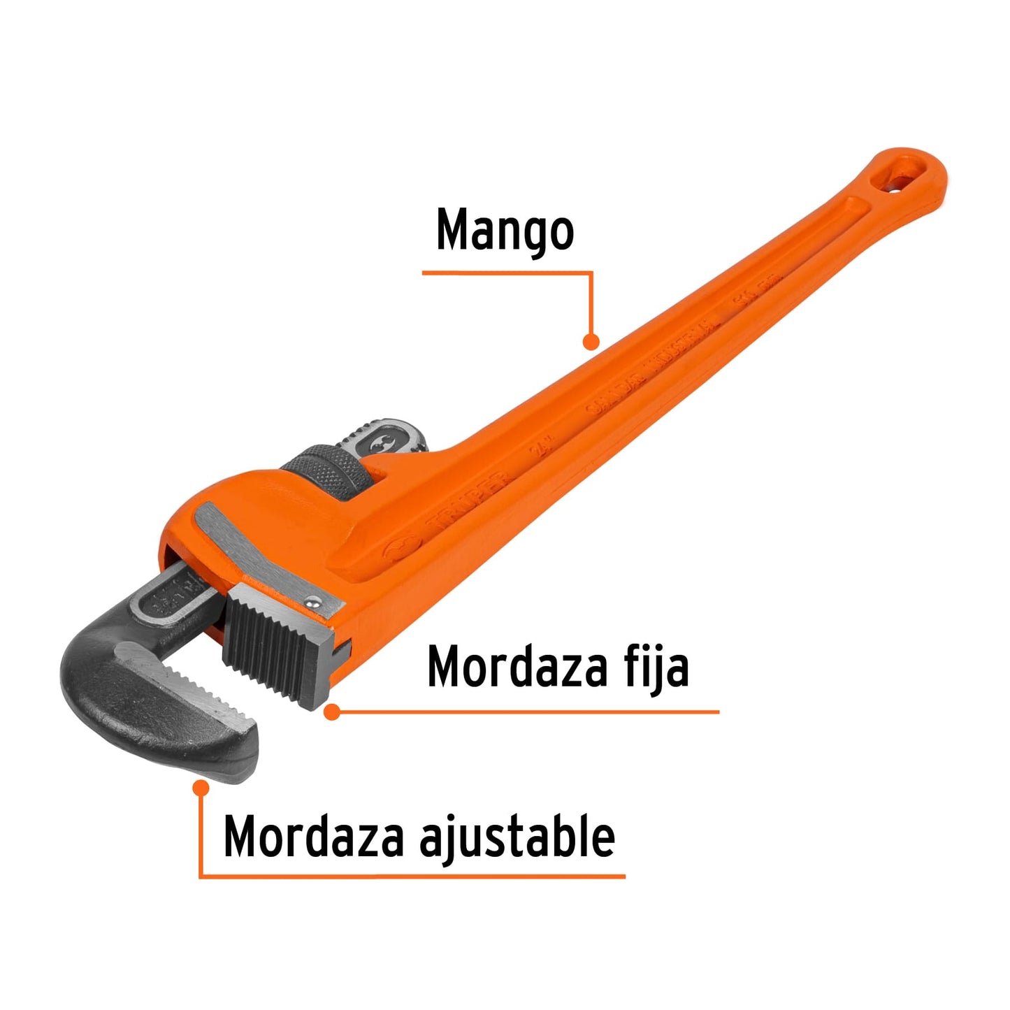 STI-24 Llave de tubo industriales, 24"