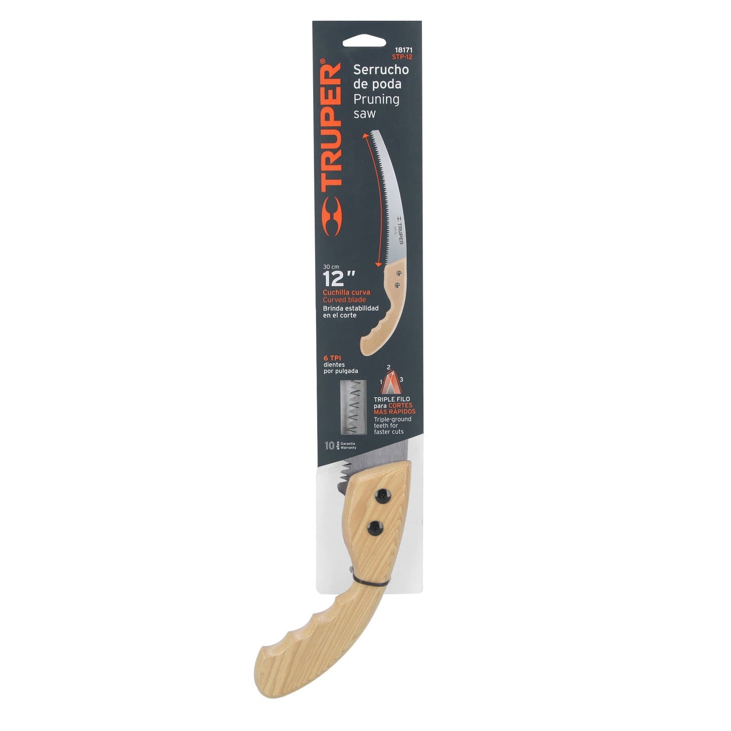 STP-12 Serrucho curvo podador tradicional 12", 6 DPP