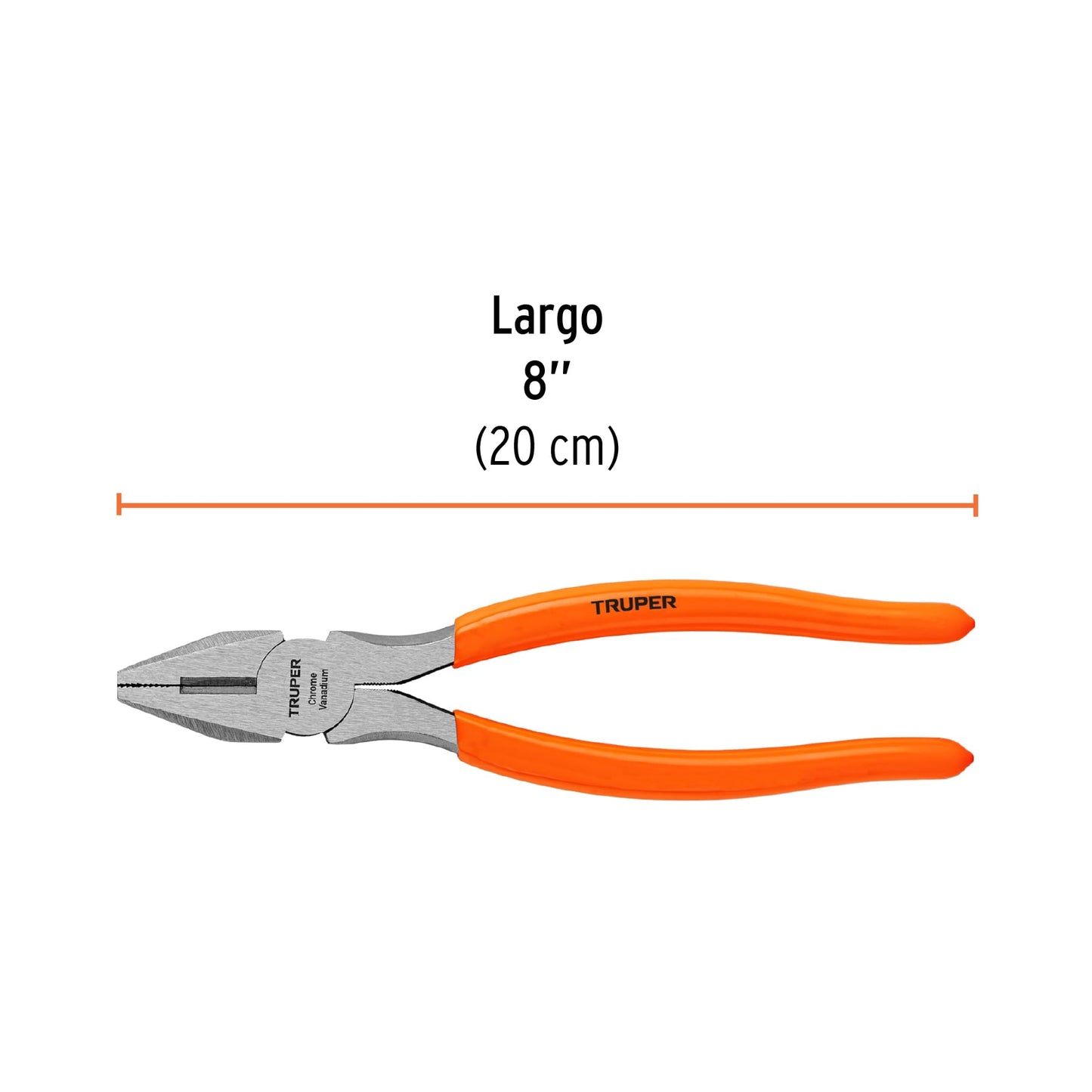 T200-8 Alicate para electricista 8', mango de vinil