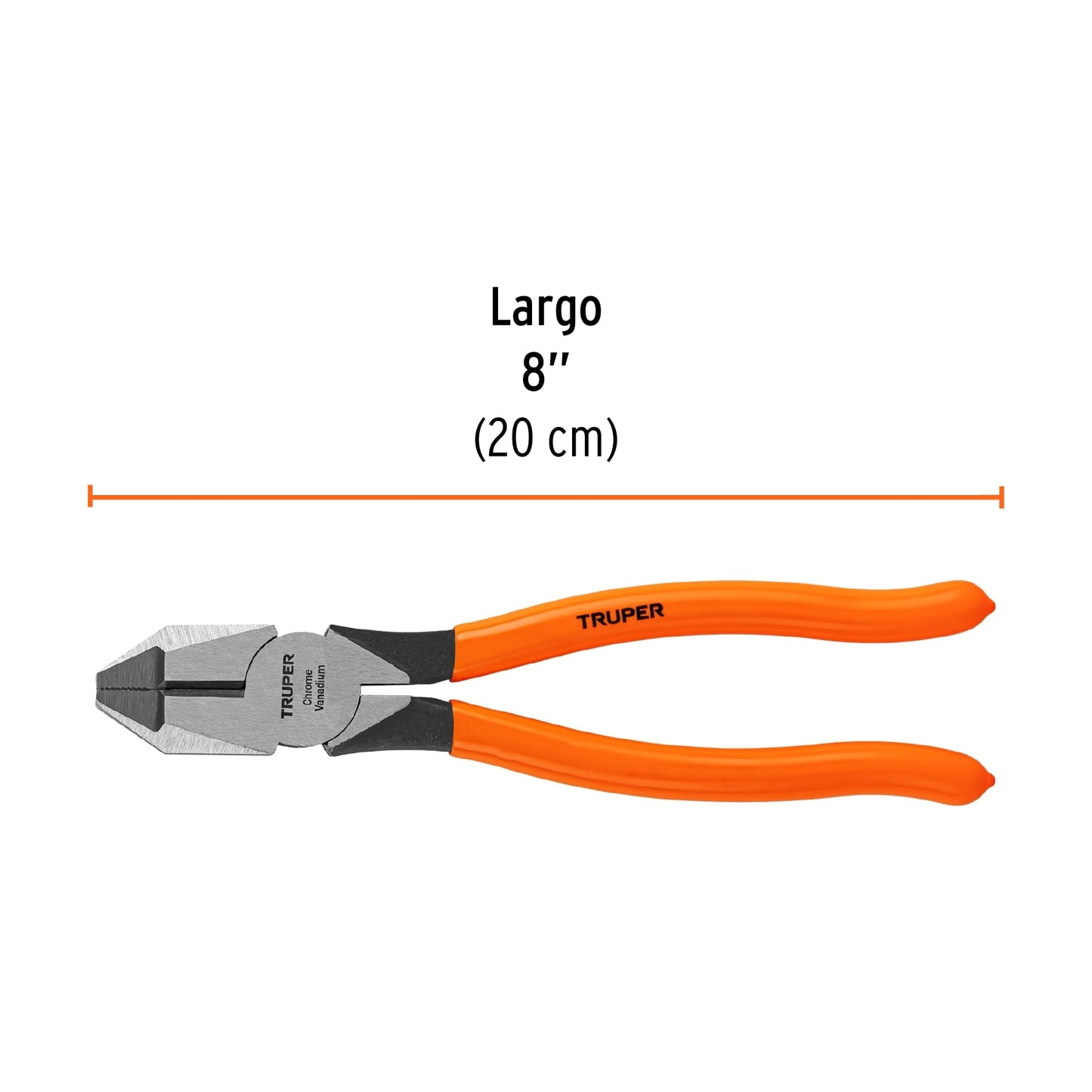 T201-8 Alicate profesional para electricista 8', mango de vinil