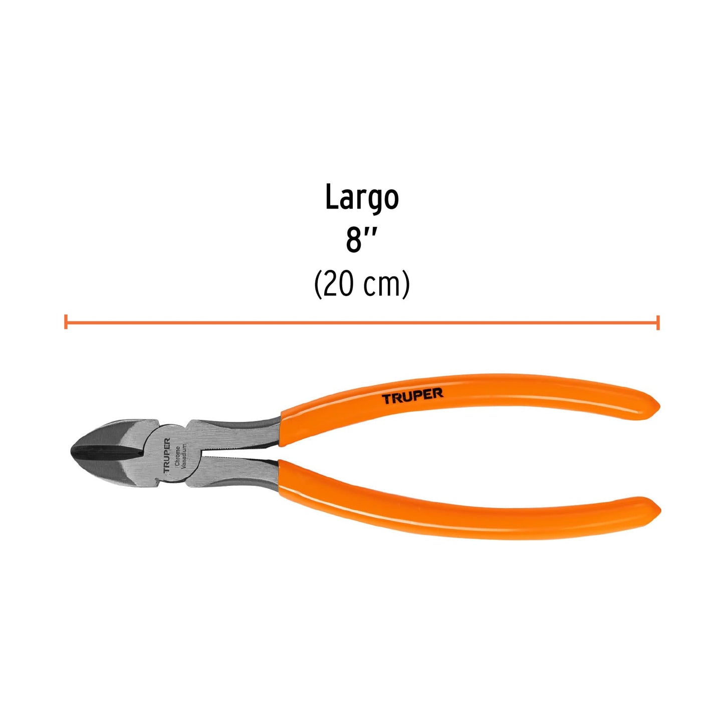 T202-8 Alicate corta frío 8", mango de vinil
