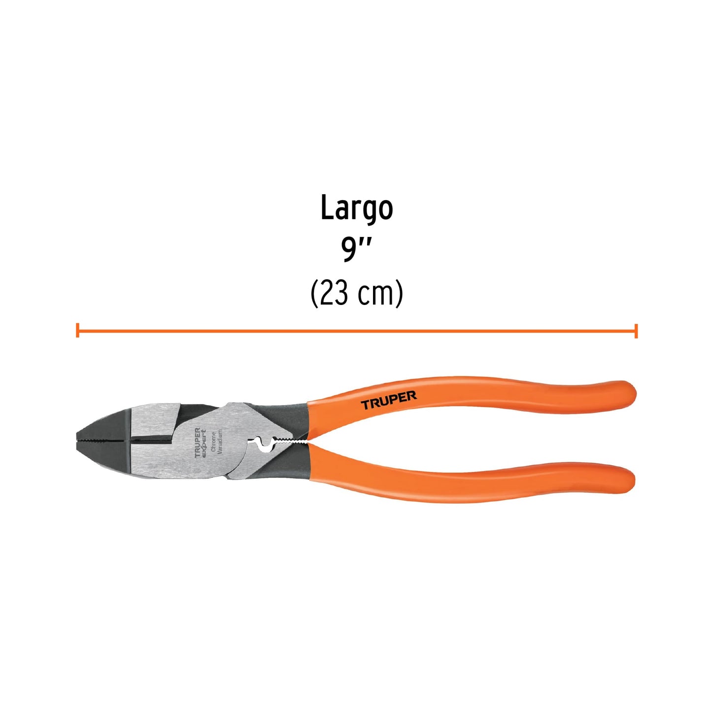 T210-9X Alicate para electricista 9' con ponchadora de terminales, Expert