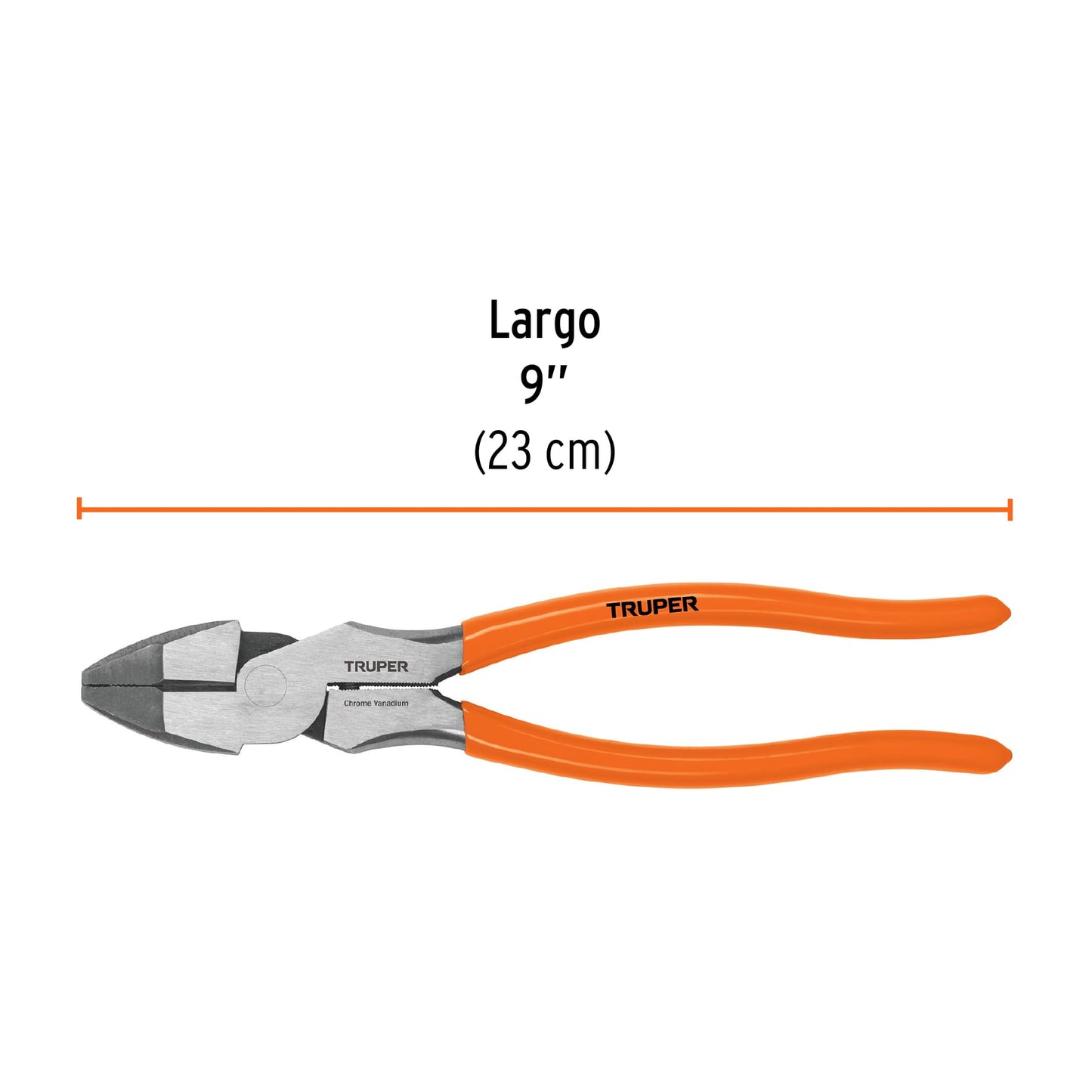 T210-9 Alicate de electricista 9", alta palanca, mango de vinil