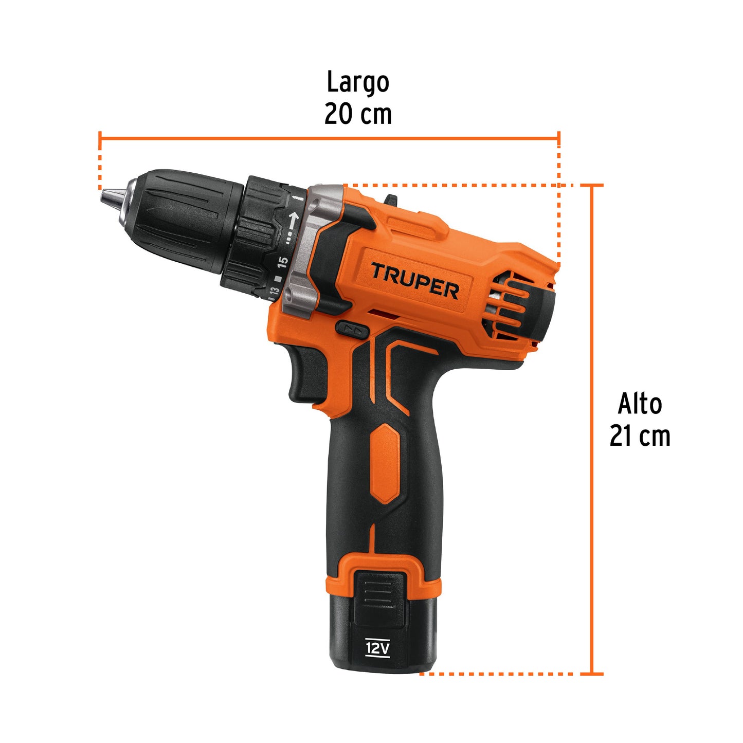 TALI-12AC Taladro inalámbrico compacto batería ion litio 12 V, 3/8"