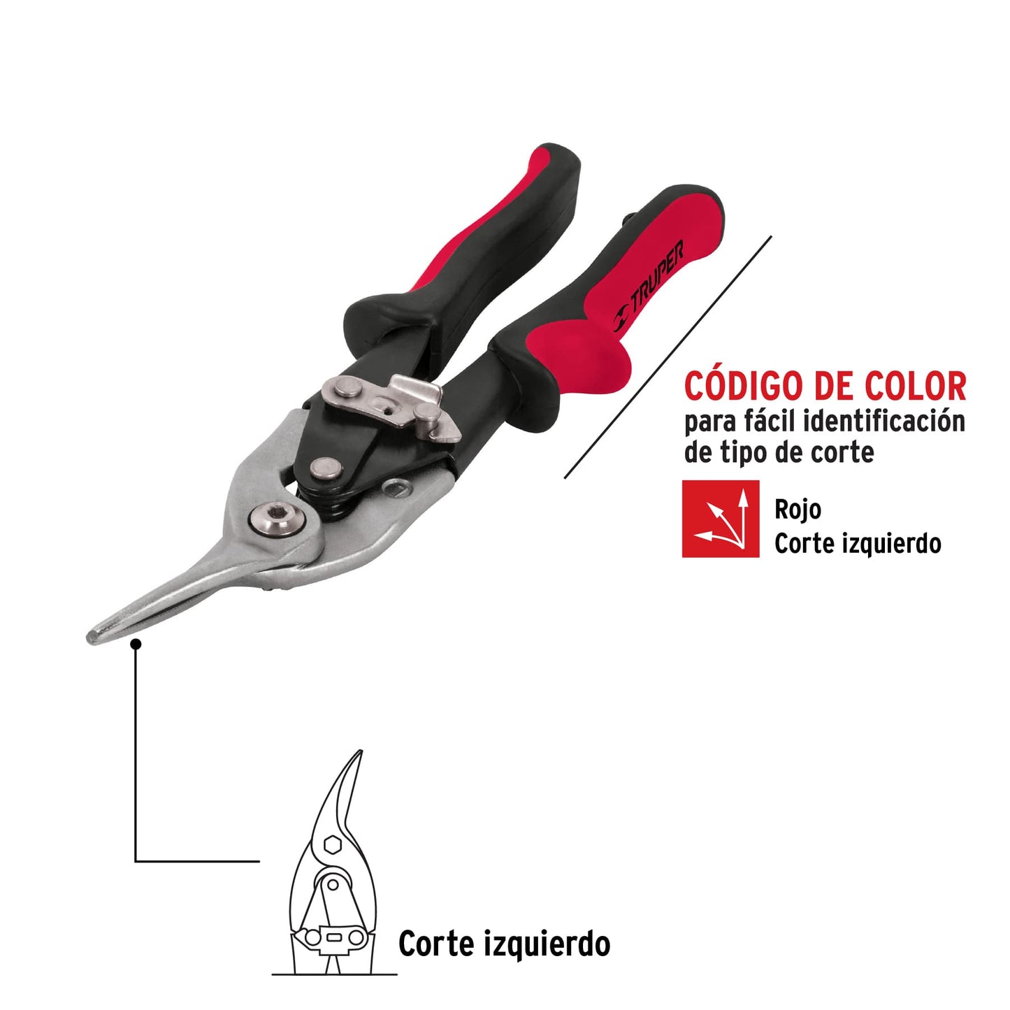 TAV-I Tijera de aviación, corte izquierdo