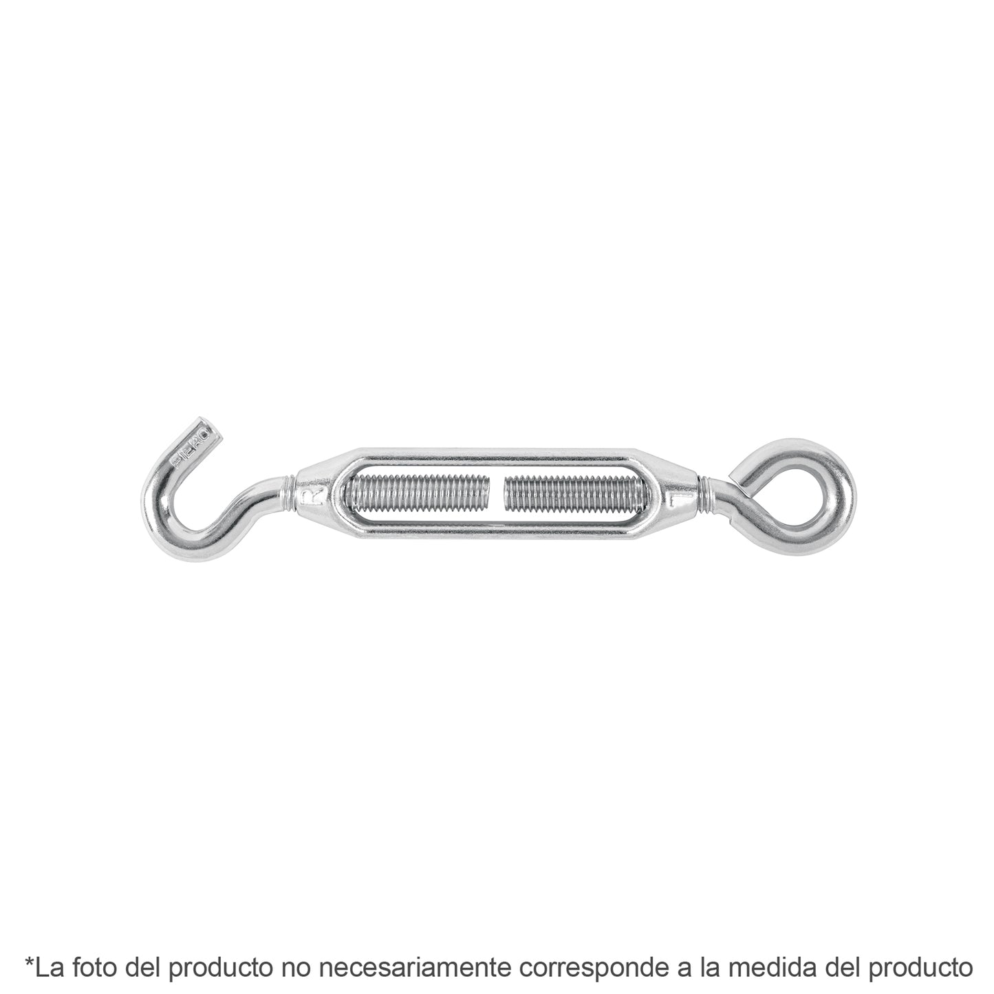 TEN-1/4A Tensor zinc, 1/4', gancho-argolla