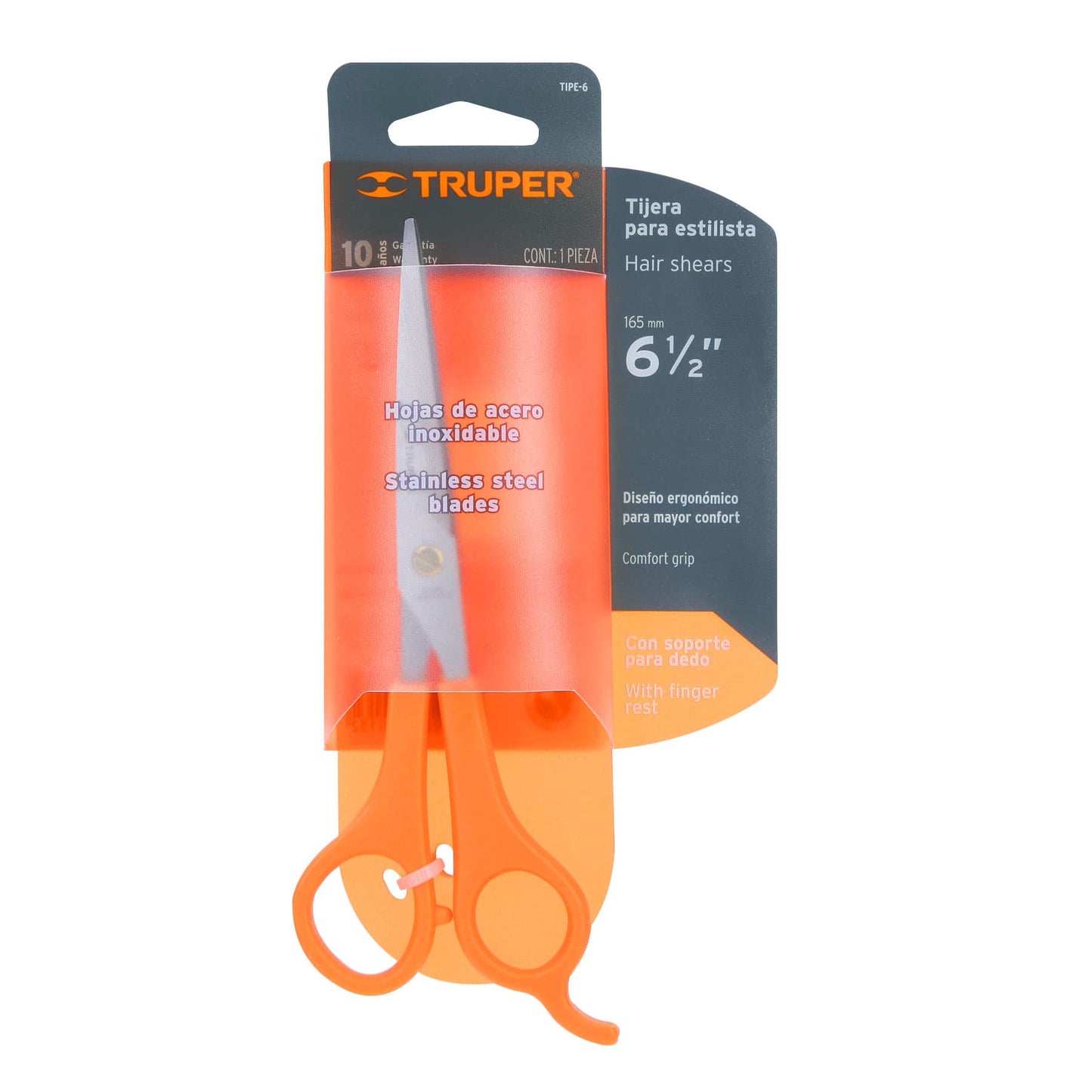 TIPE-6 Tijera para estilista 6', de acero inoxidable