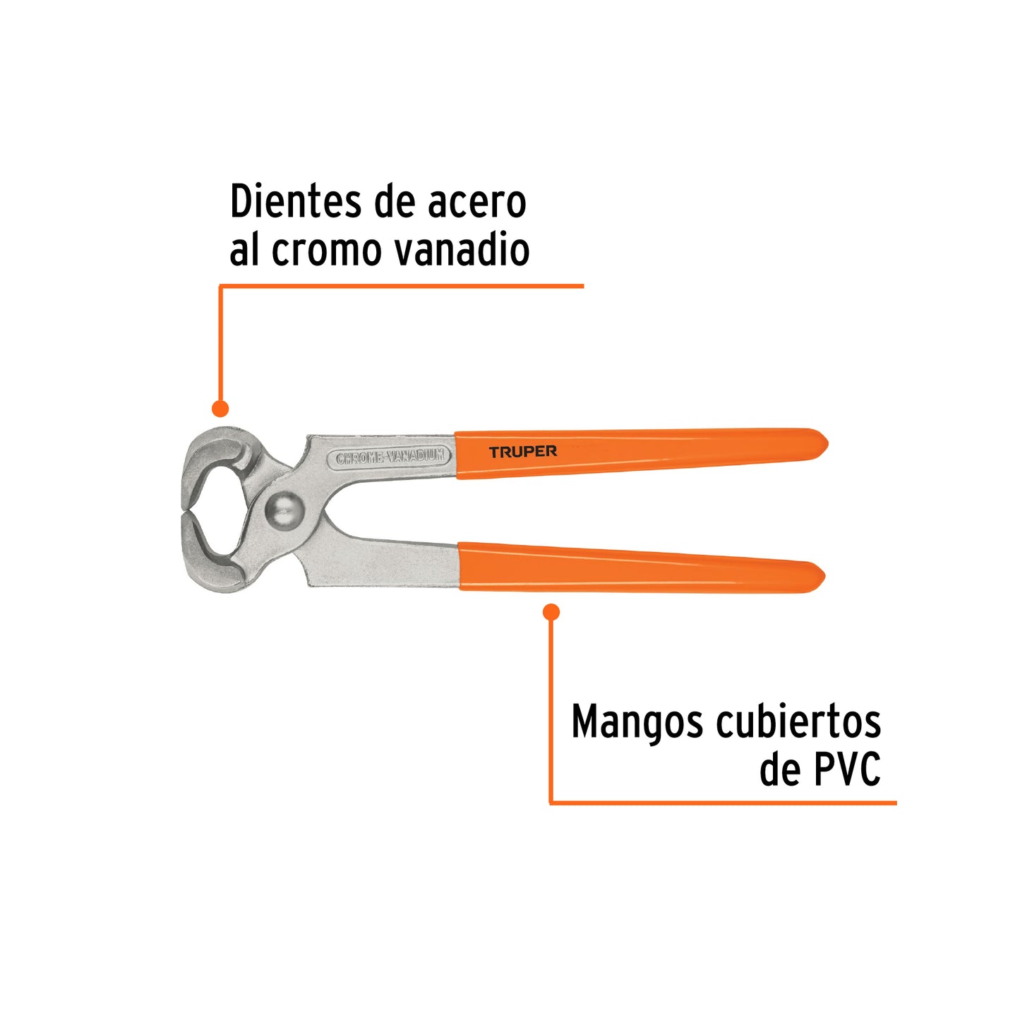 TN-8 Tenaza sacaclavos para carpintero 8"