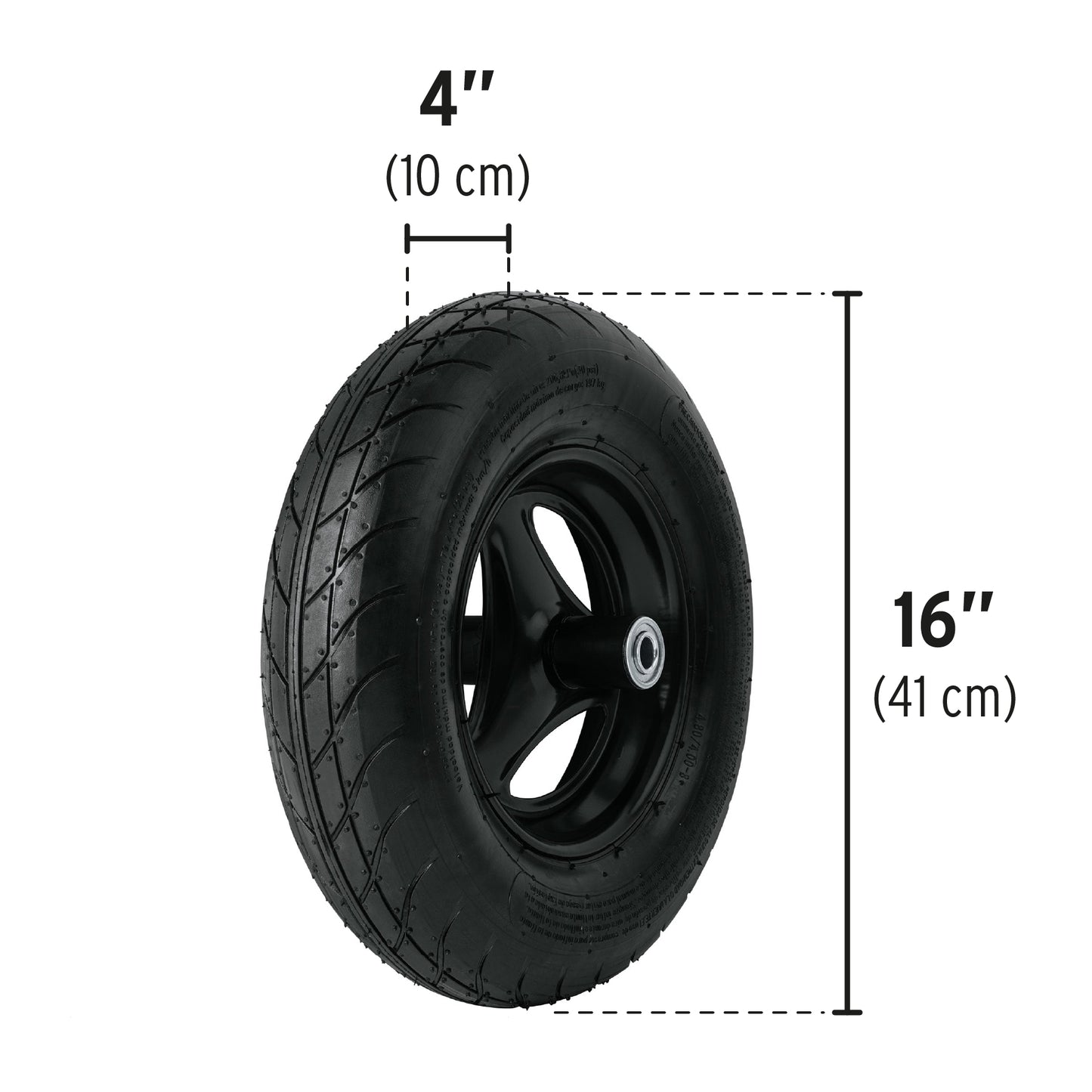 TP-8 Carr Plastica 8ft3, Llanta ND 16', Mango Madera 41x51mm