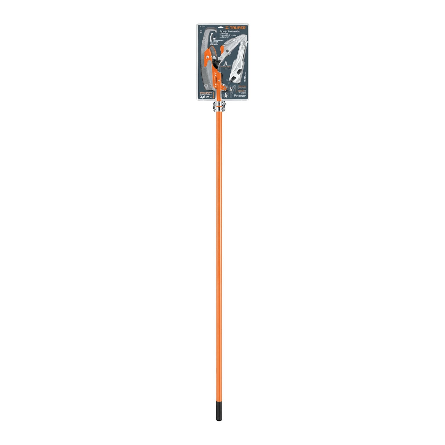 TR-82M-F Cortador doble cuchilla, mango telescópico de fibra de vidrio 3.6m