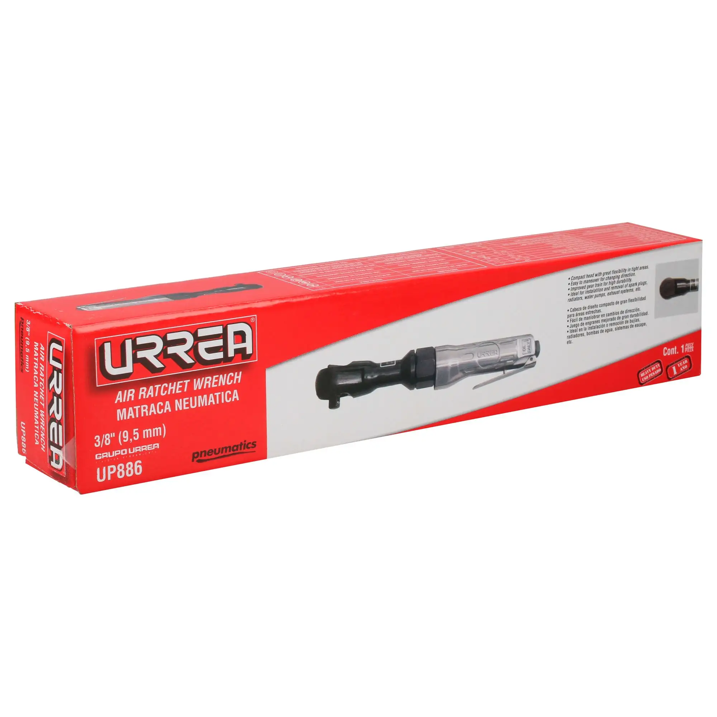 UP886 Ratchet neumático 3/8" 50 ft-lb