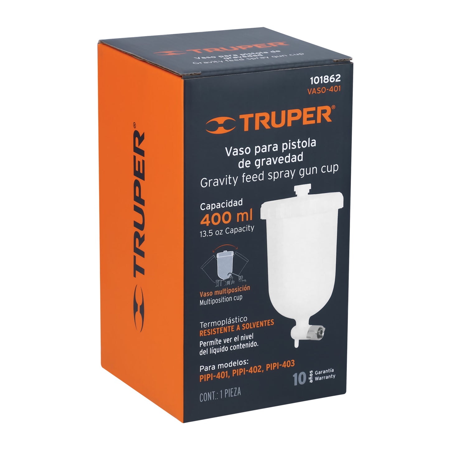 VASO-401 Vaso plástico de repuesto para PIPI-401/402/403