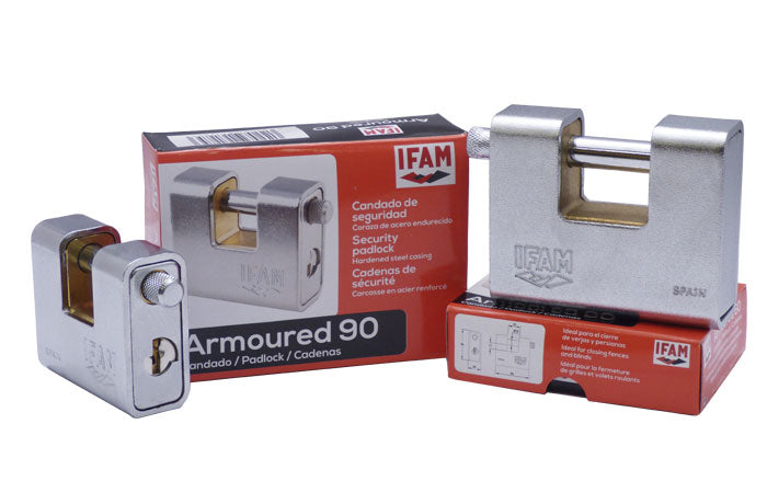 052080 Candado 82 mm con coraza de acero inoxidable ARM80 Serie Armoured