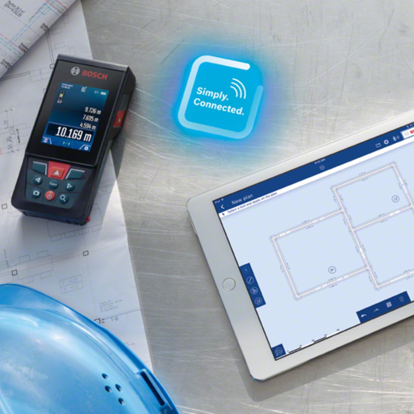 Medidor Láser Bosch GLM 120 C alcance 120m con Bluetooth