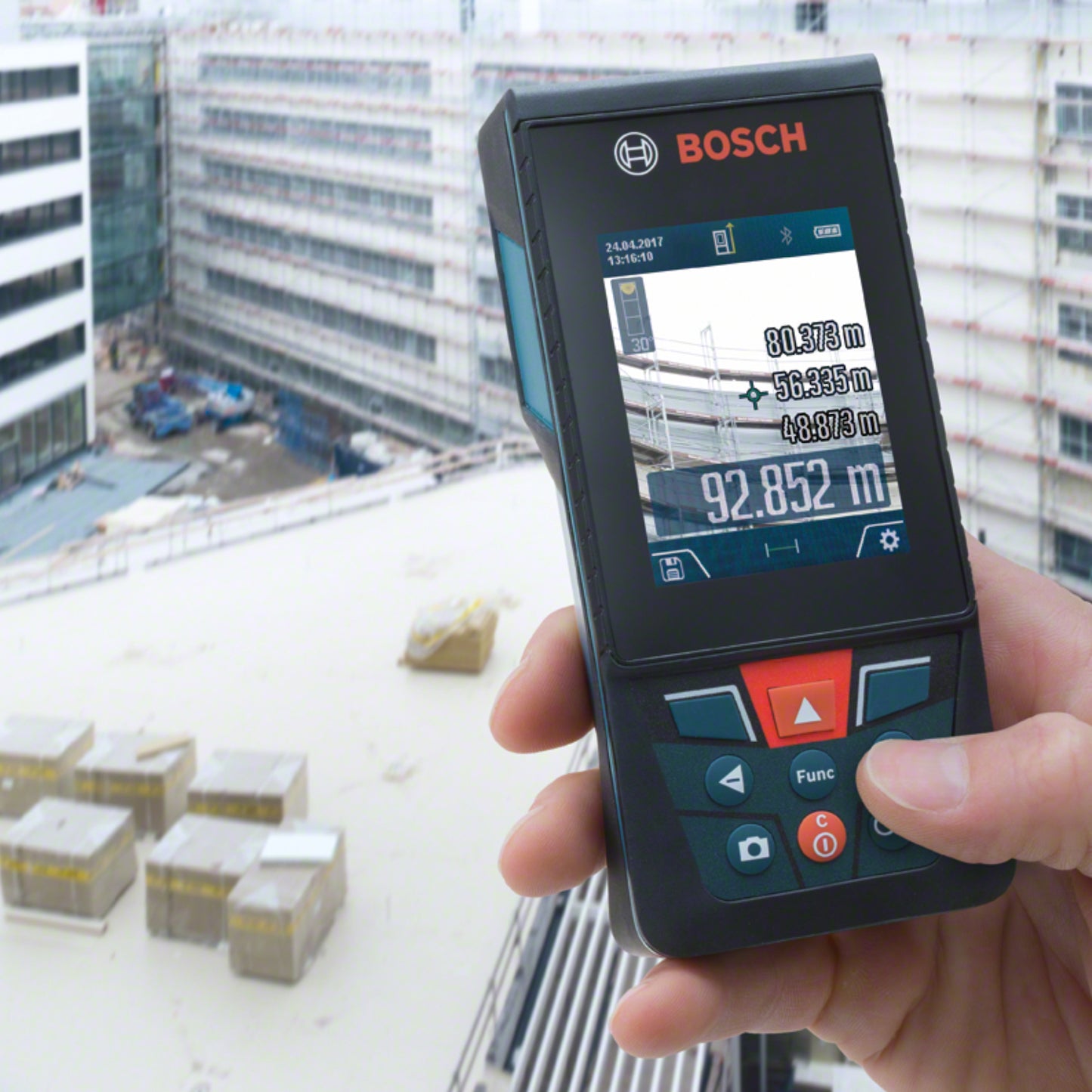 Medidor Láser Bosch GLM 120 C alcance 120m con Bluetooth