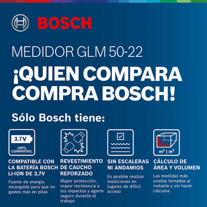 Medidor láser Bosch GLM 50-22 alcance 50m