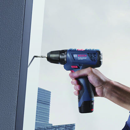 Kit Bosch atornillador + llave impacto + 2bat 1.5ah, maletín y 23acc