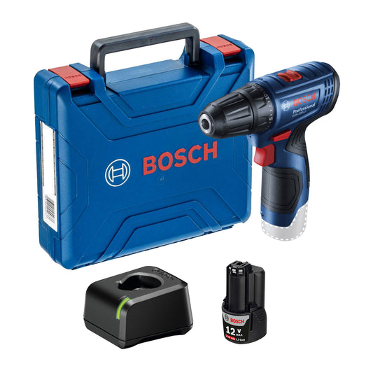 Taladro atornillador Bosch GSR 120-LI, 12V 1 bateria y maletín