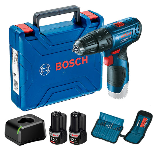 Taladro percutor Bosch GSB 120-LI 2 baterias y maletín