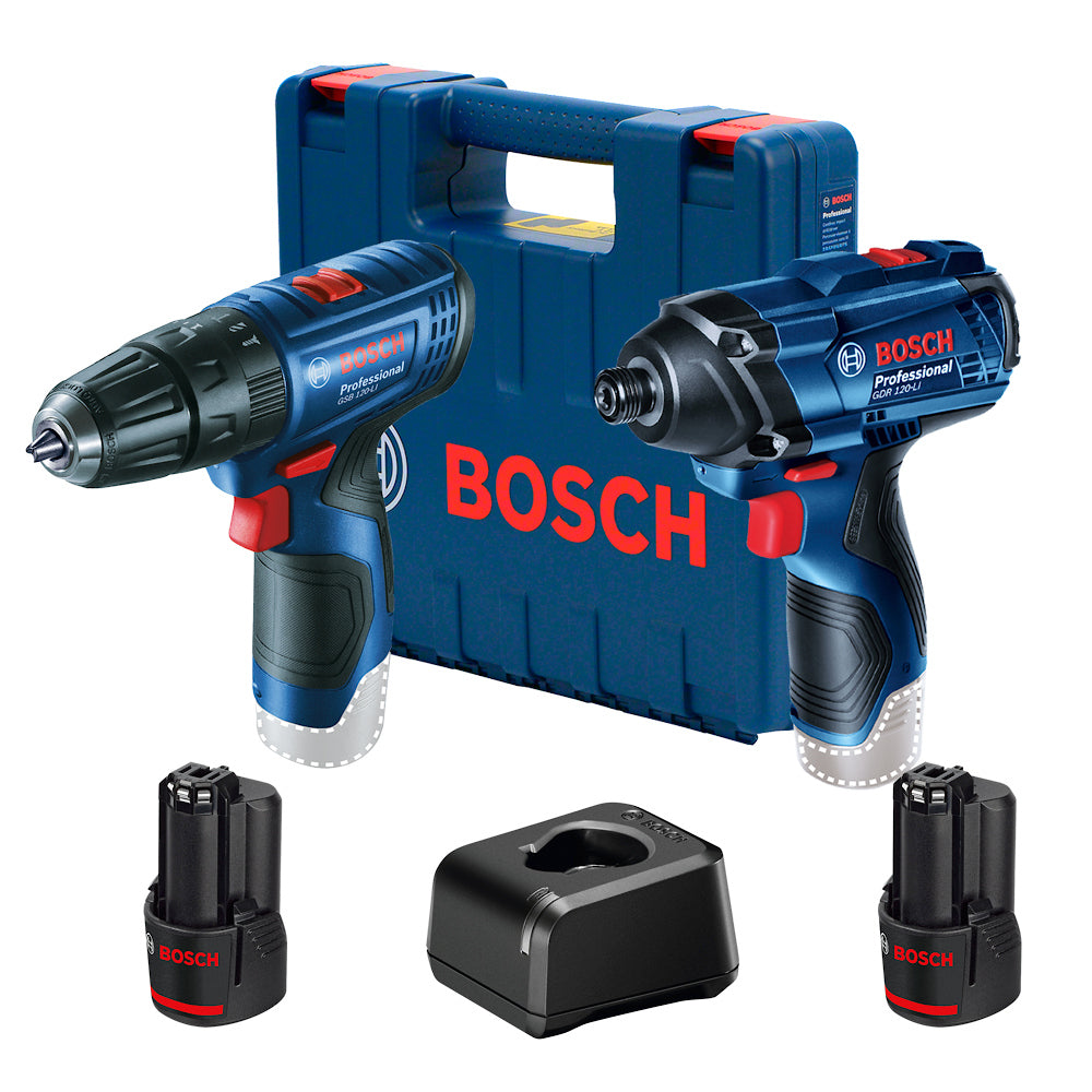 Kit Bosch Taladro GSB 120-LI y Llave de impacto GDR 120-LI 12V