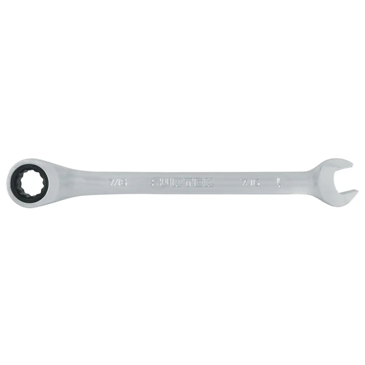 100534 Llave combinada pulido espejo tipo ratchet 7/16"