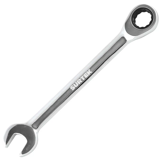 100583 Llave combinada pulido espejo ratchet 13 mm, uso profesional