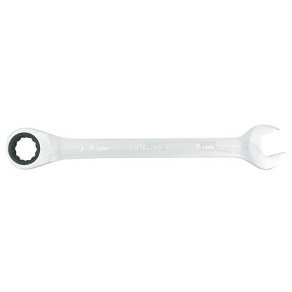 100588 Llave combinada pulido espejo tipo ratchet 18 mm