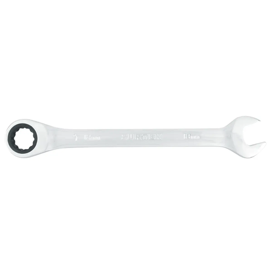 100588 Llave combinada pulido espejo tipo ratchet 18 mm