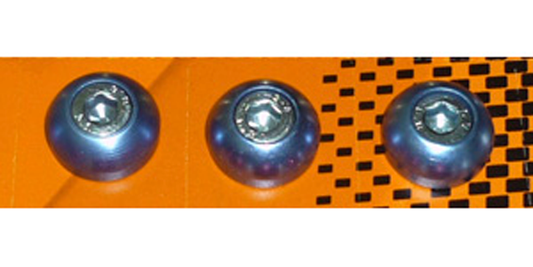 Boton porta placa lujo azul (20 unds)