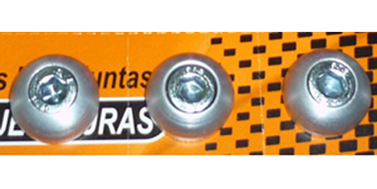 Boton porta placa lujo natural (20 unds)