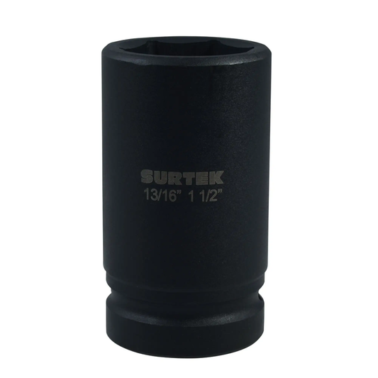 107283 Copa de impacto doble boca, cuadrante 1" para capuchon 13/16" de 1-1/2"