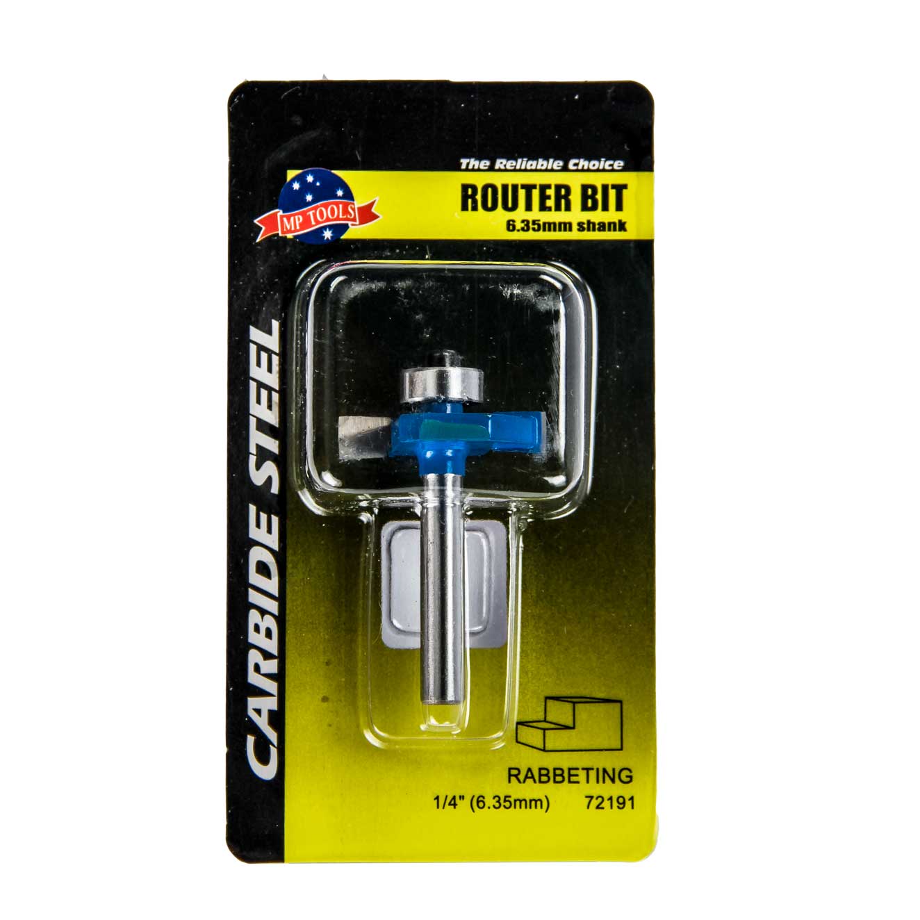 1101754 Fresa de carburo de tungsteno grada - rabbeting 3/8" vástago de 1/4" 72192