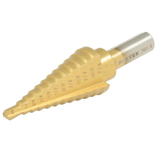 119373 Broca escalonada HSS autocentrante #3, 3/16"- 7/8"