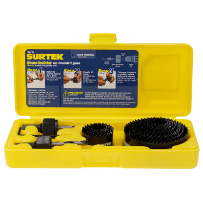 120754 Kit de sierra copa - sierras cortacírculos 15 piezas