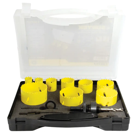 120757 Kit de sierra copas - sierras cortacírculos HSS M3 bimetal 13 piezas