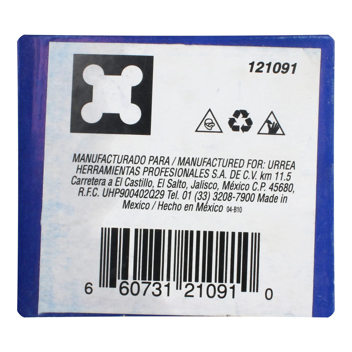 121091 Dado, tarraja 3/4" NPT
