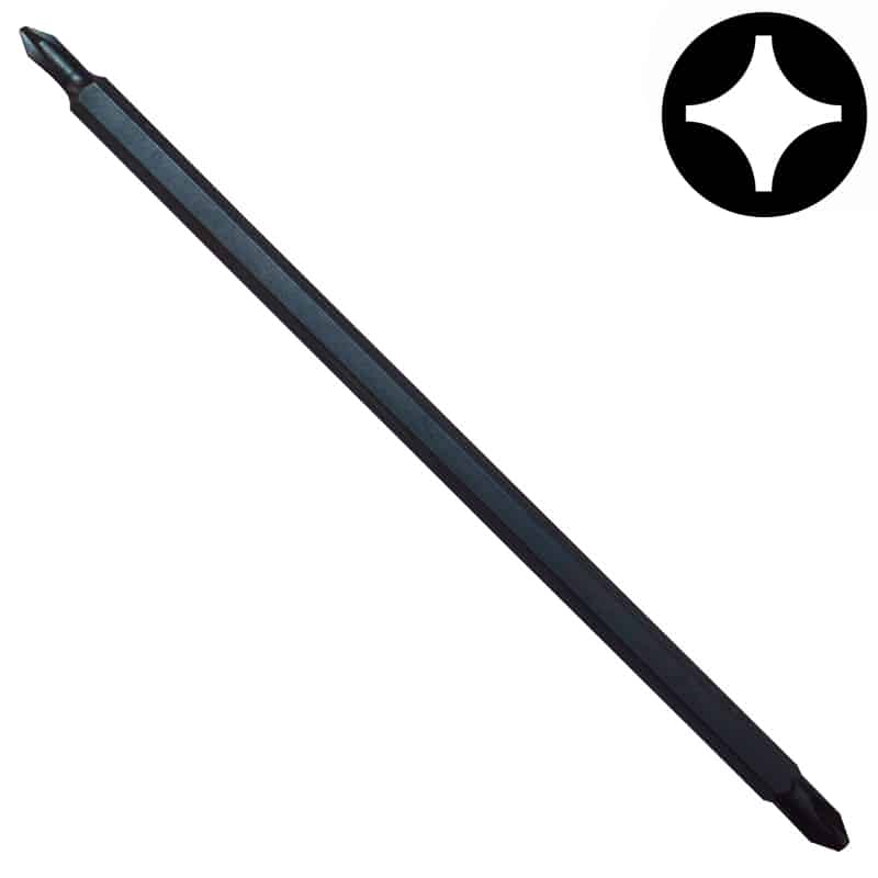 Force 121D12 punta larga espiga 1/4" PH1 X PH2 165 mm