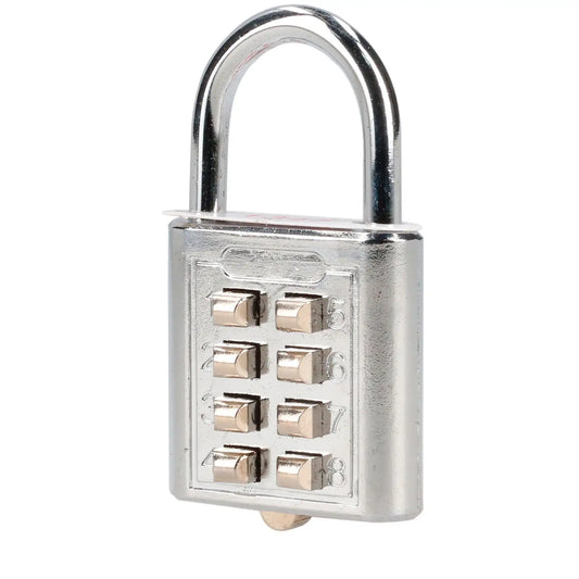 C27C35 Candado de combinación digital 35 mm, cromo brillante, Lock
