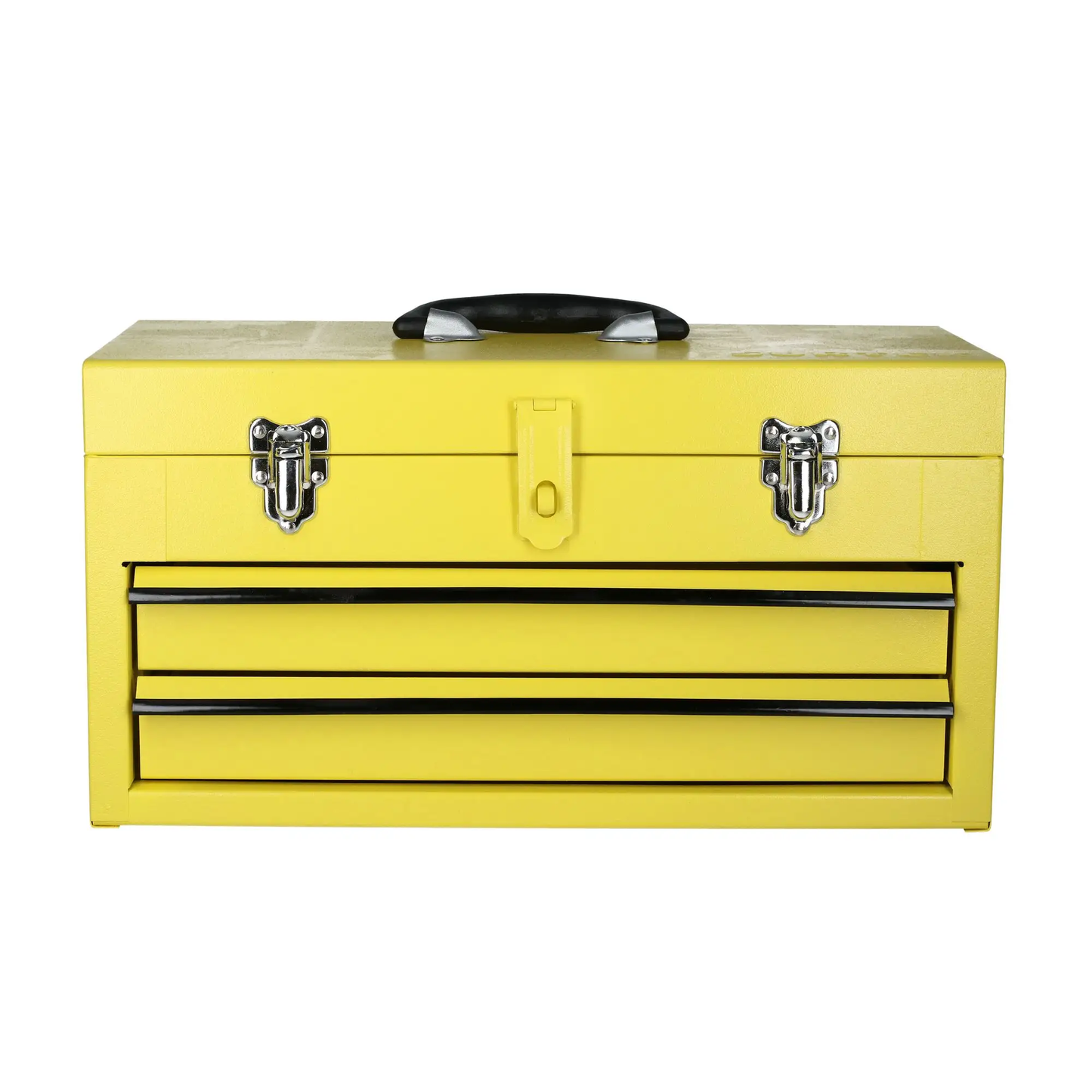 125107 Caja metálica amarilla 2 gavetas 18" X 9" X 11"