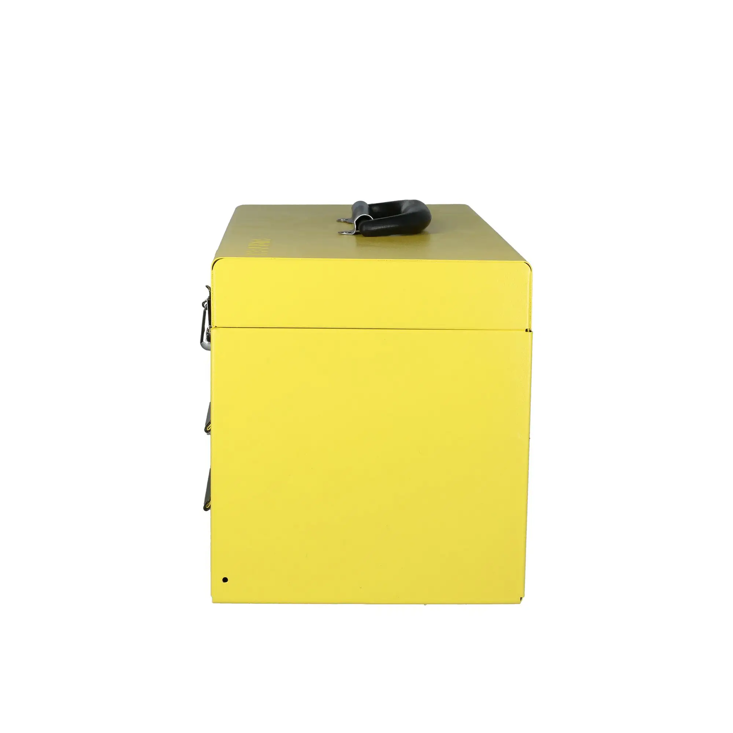 125107 Caja metálica amarilla 2 gavetas 18" X 9" X 11"