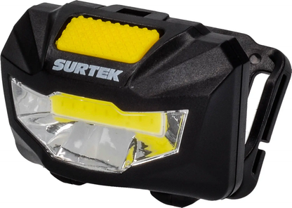 135906 Linterna LED para cabeza, tipo minero a baterías 3 AAA 120 lm