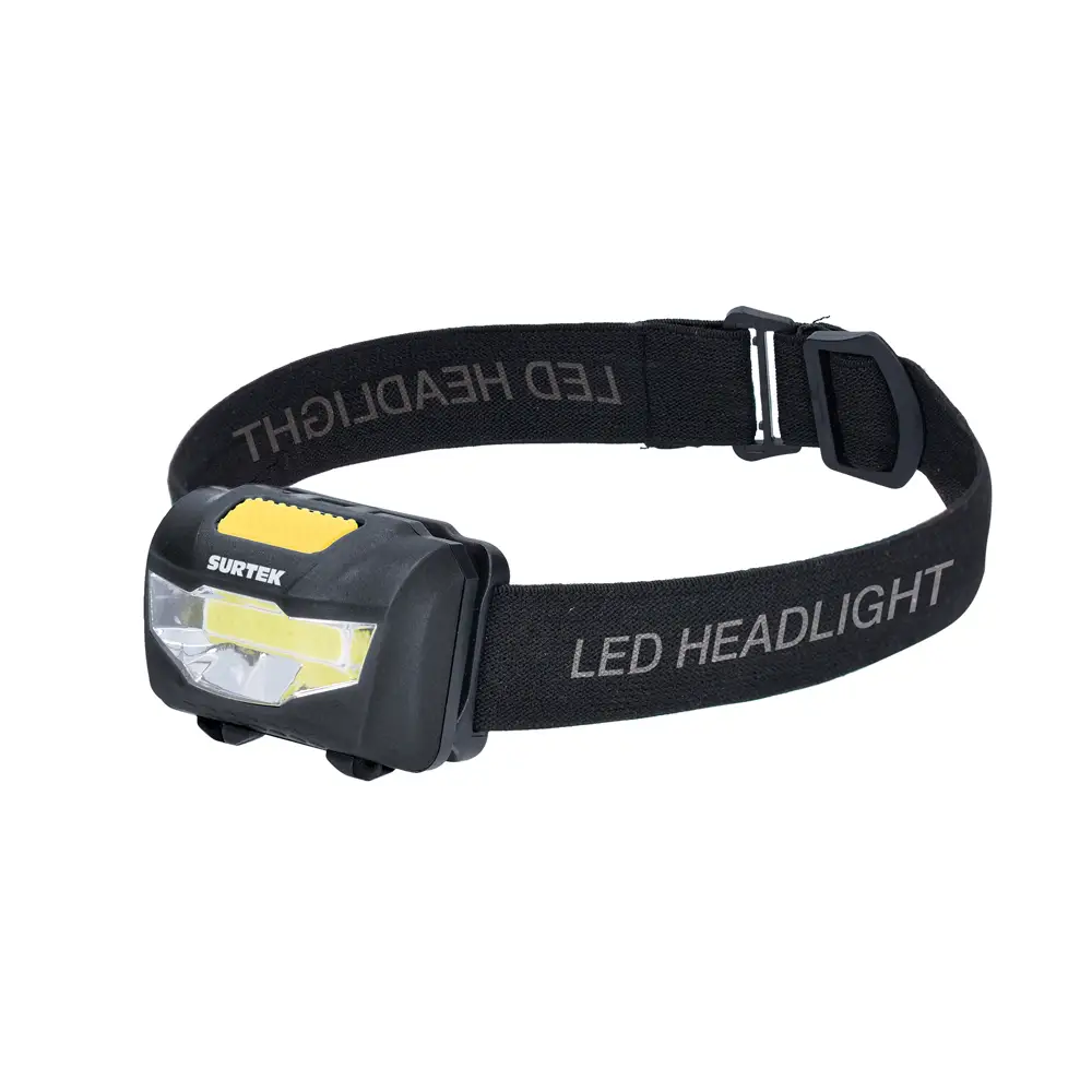 135906 Linterna LED para cabeza, tipo minero a baterías 3 AAA 120 lm