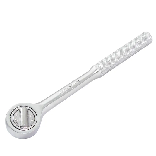140439 Ratchet 3/8" cabeza redonda mango moleteado