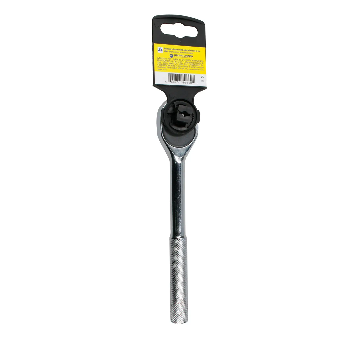 140440 Ratchet reversible 3/8" tipo pera mango moleteado