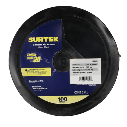 150859 Cadena 1/4" grado 30 pulida 25 kg