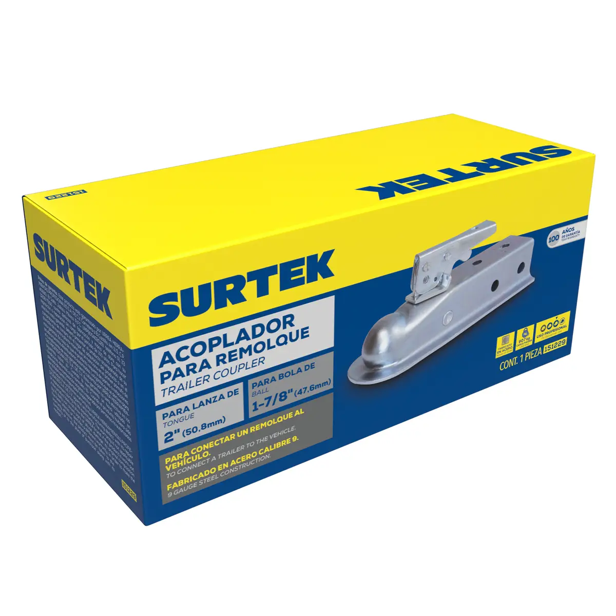 151229 Acoplador para remolque 1-7/8"