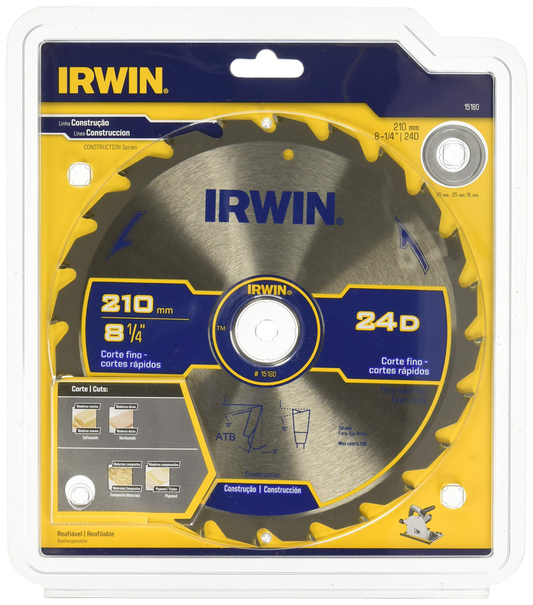 15180 Sierra circular 8-1/4" 24 dientes para uso general
