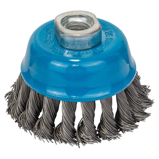 Cepillo de Acero Bosch copa para Esmeriladora alambre trenzado 75mm