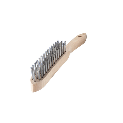 1801 594 Cepillo mango de madera, filamento de acero 0.35 mm (0,014") - 135 X 32 mm (5-1/4" X 1-1/4")