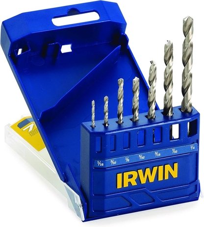 1865290 Juego de brocas HSS 1/16"  - 1/4" 7 piezas Irwin